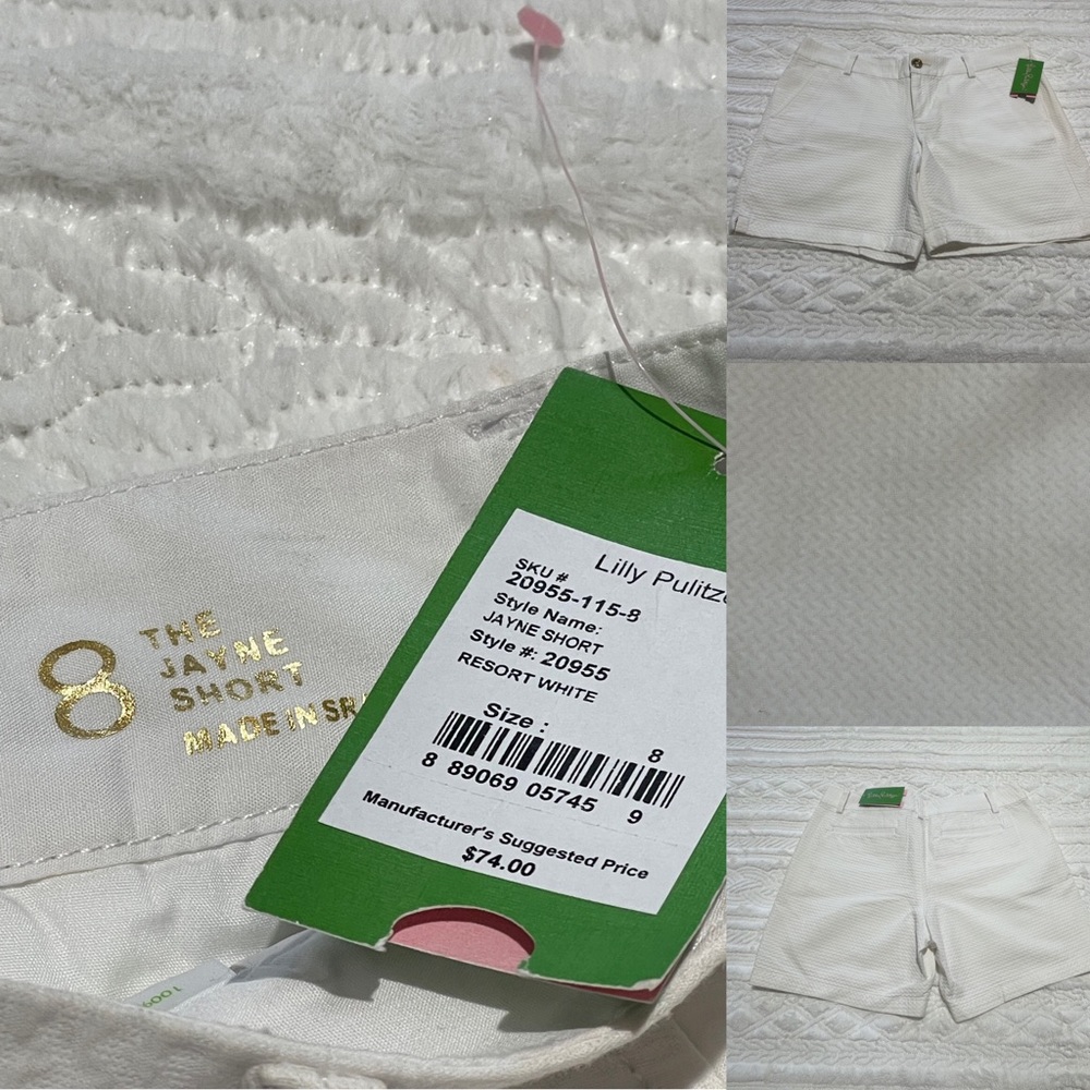 Lilly Pulitzer size 8 white Jayne short